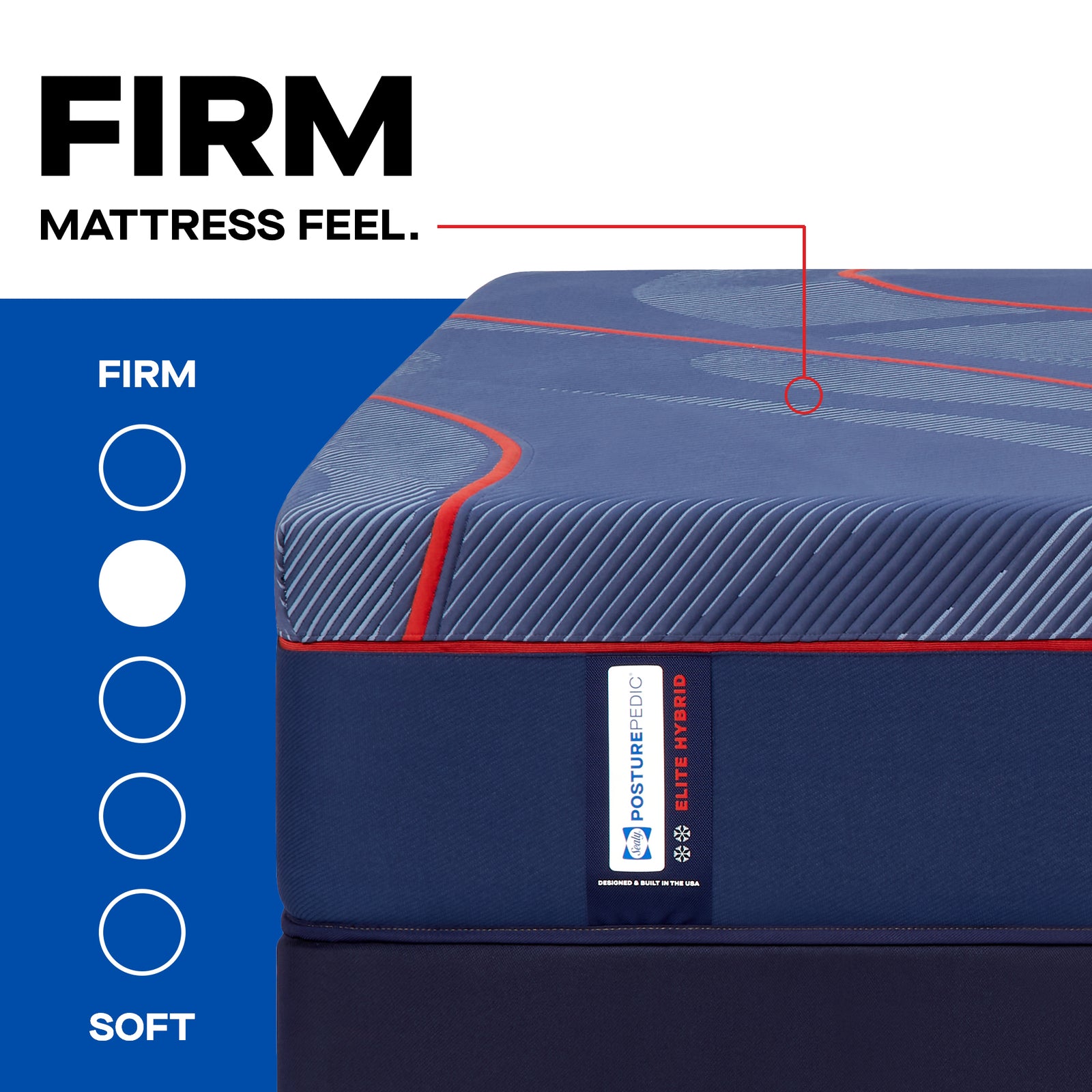 Sealy Posturepedic Elite HPoint2 Hybrid Firm Mattress