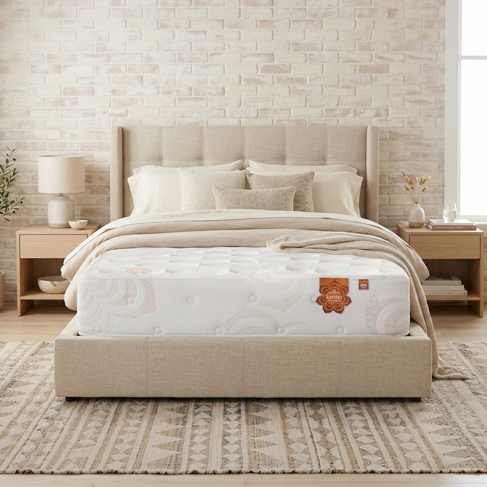 PranaSleep Karma Elite 3.0 Hybrid Super Cush mattress with copper-infused natural Talalay latex